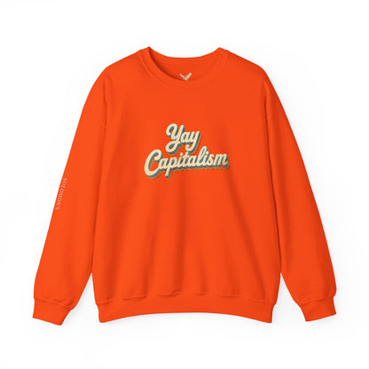 Yay Capitalism Retro - Crewneck Sweatshirt - Unisex