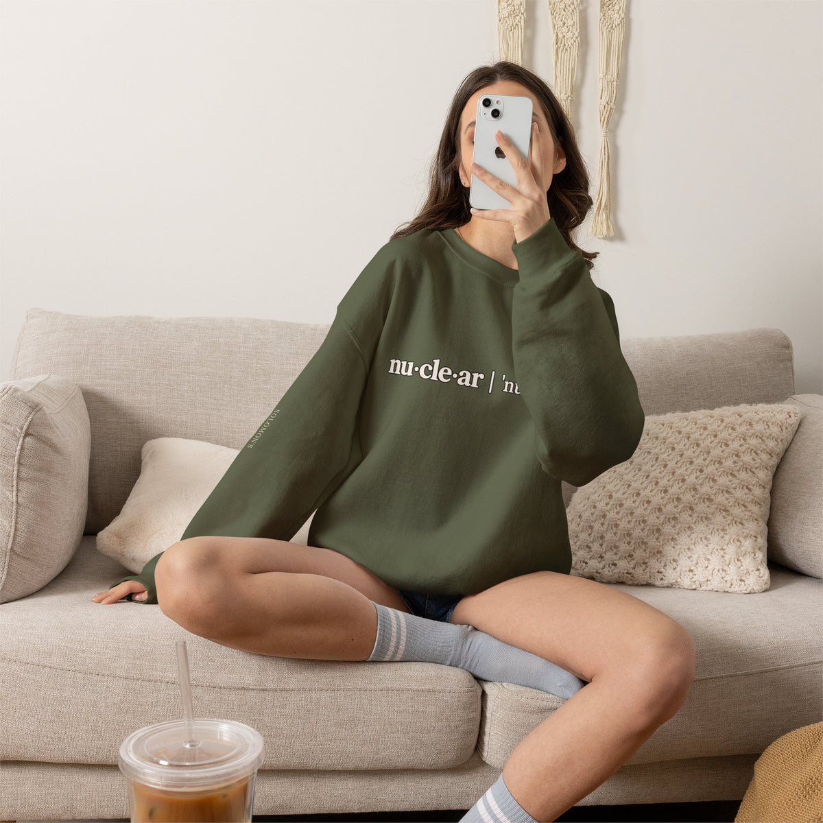nu-cle-ar - Crewneck Sweatshirt - Unisex