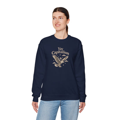 Yay Capitalism Eagle - Crewneck Sweatshirt - Unisex