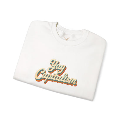 Yay Capitalism Retro - Crewneck Sweatshirt - Unisex