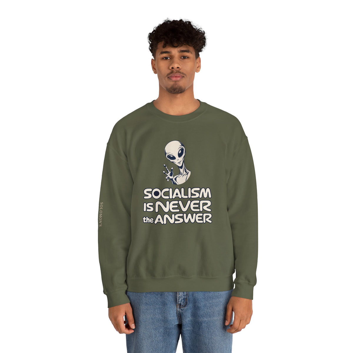 Friendly Alien - Crewneck Sweatshirt - Unisex