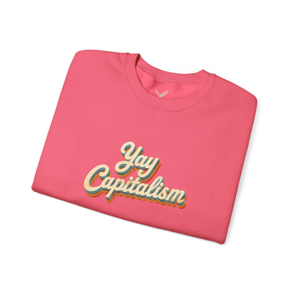 Yay Capitalism Retro - Crewneck Sweatshirt - Unisex