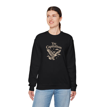 Yay Capitalism Eagle - Crewneck Sweatshirt - Unisex
