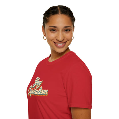 Yay Capitalism Retro - Short Sleeve T-Shirt - Unisex