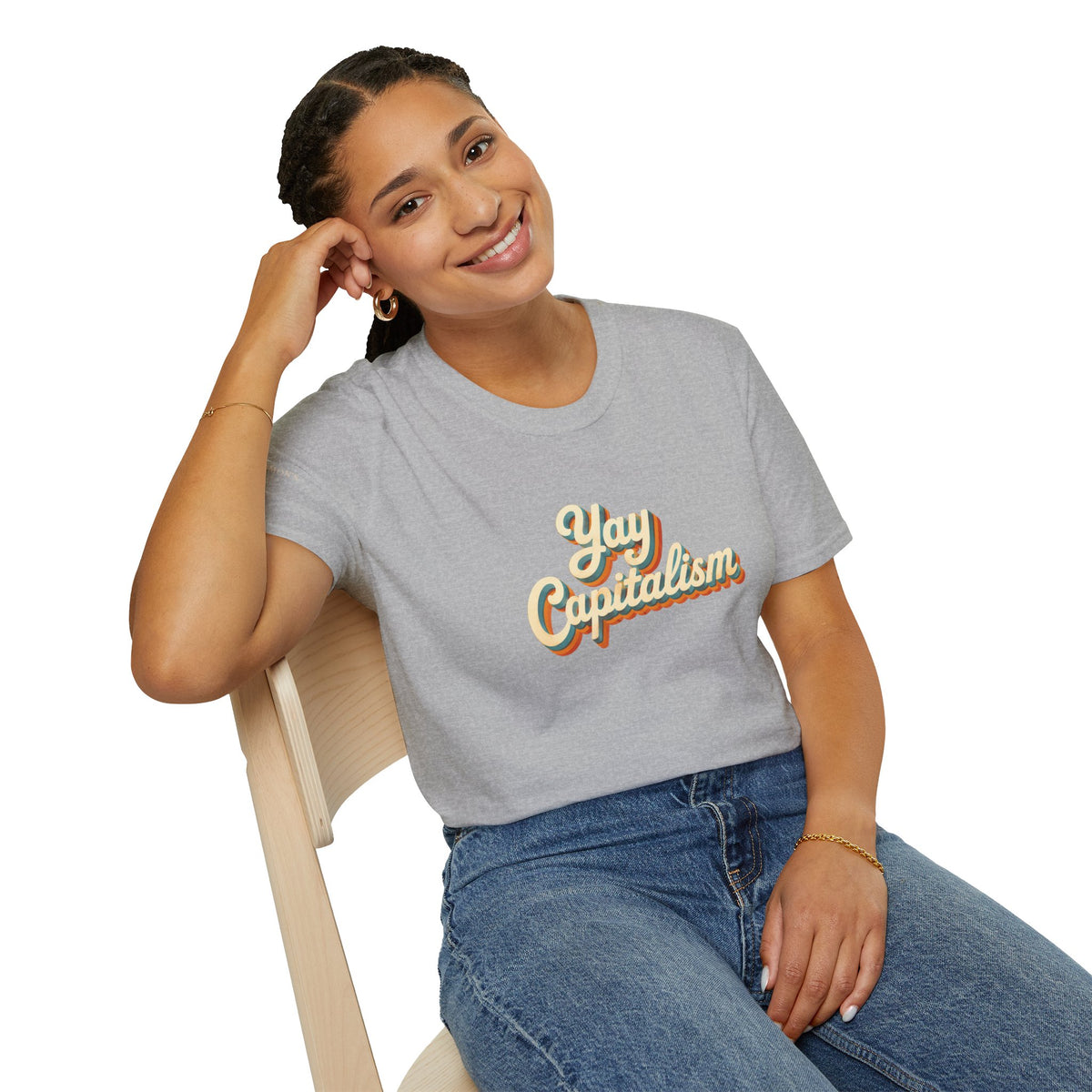 Yay Capitalism Retro - Short Sleeve T-Shirt - Unisex