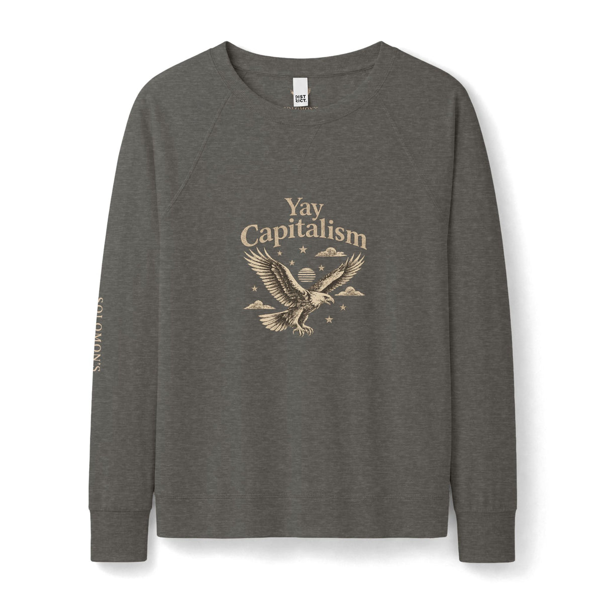 Yay Capitalism Eagle - French Terry Sweatshirt - Women's