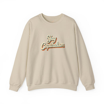 Yay Capitalism Retro - Crewneck Sweatshirt - Unisex