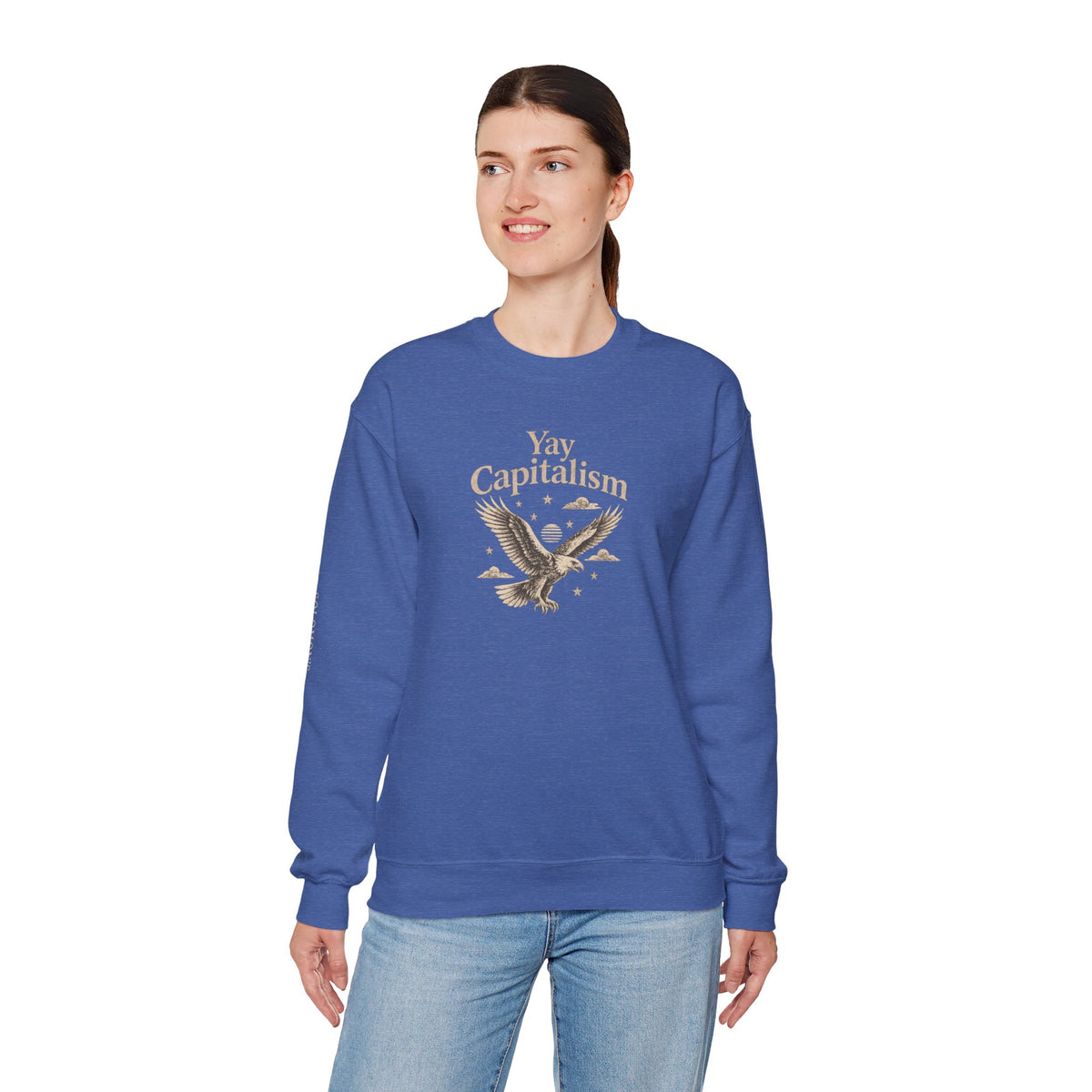 Yay Capitalism Eagle - Crewneck Sweatshirt - Unisex