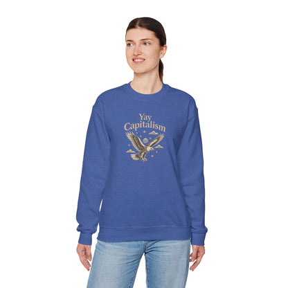 Yay Capitalism Eagle - Crewneck Sweatshirt - Unisex