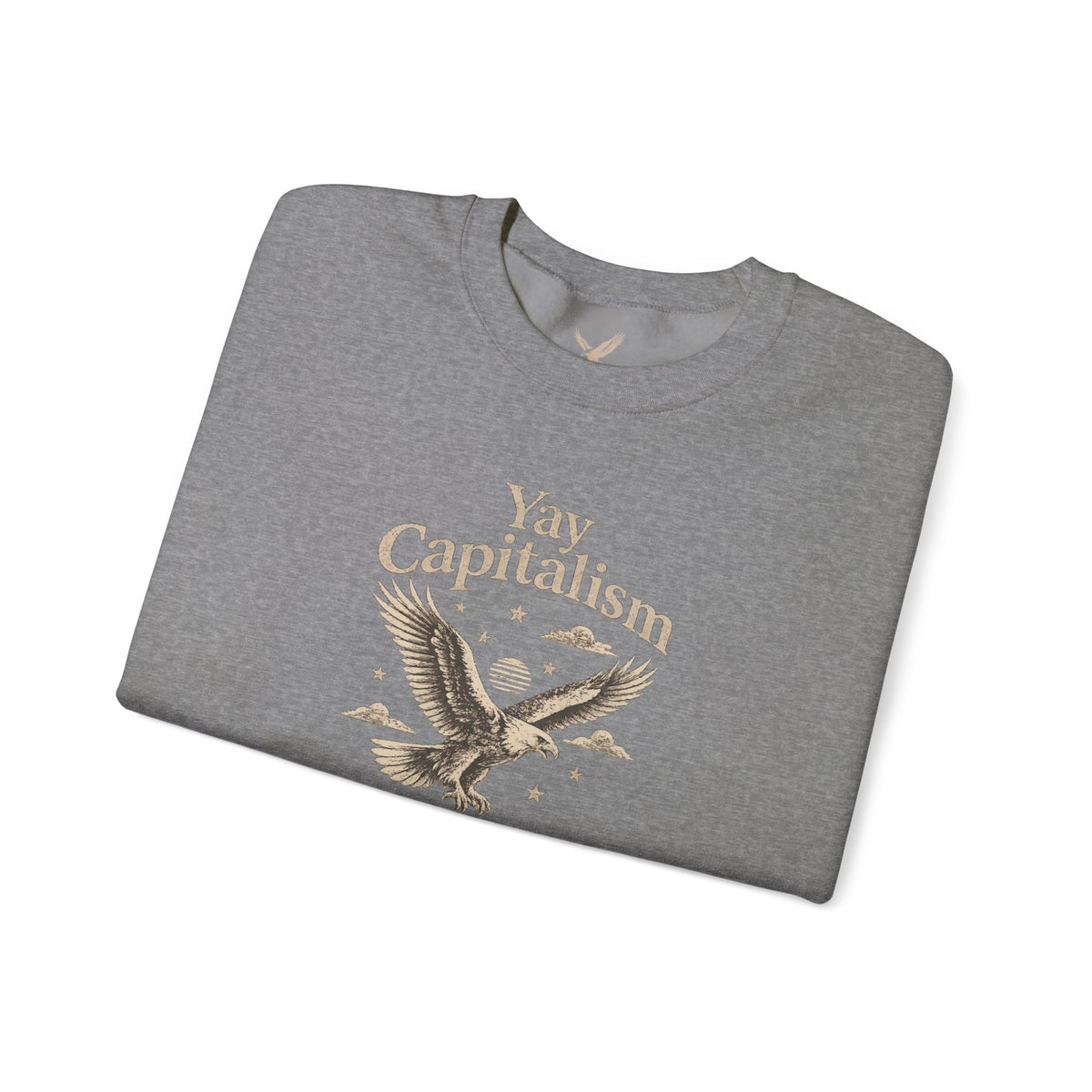 Yay Capitalism Eagle - Crewneck Sweatshirt - Unisex