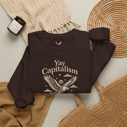 Yay Capitalism Eagle - Crewneck Sweatshirt - Unisex