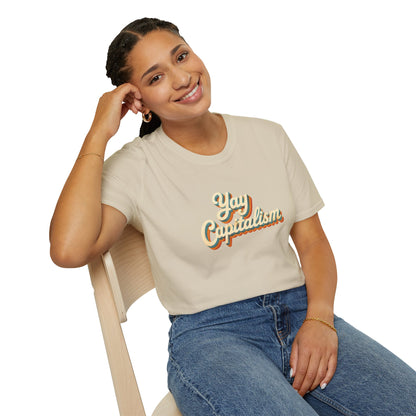 Yay Capitalism Retro - Short Sleeve T-Shirt - Unisex