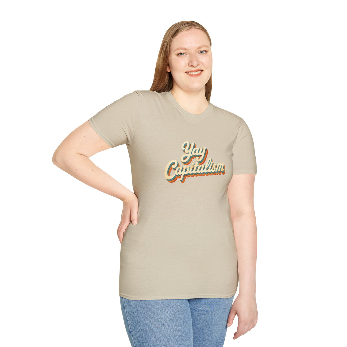 Yay Capitalism Retro - Short Sleeve T-Shirt - Unisex