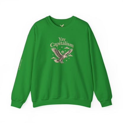 Yay Capitalism Eagle - Crewneck Sweatshirt - Unisex