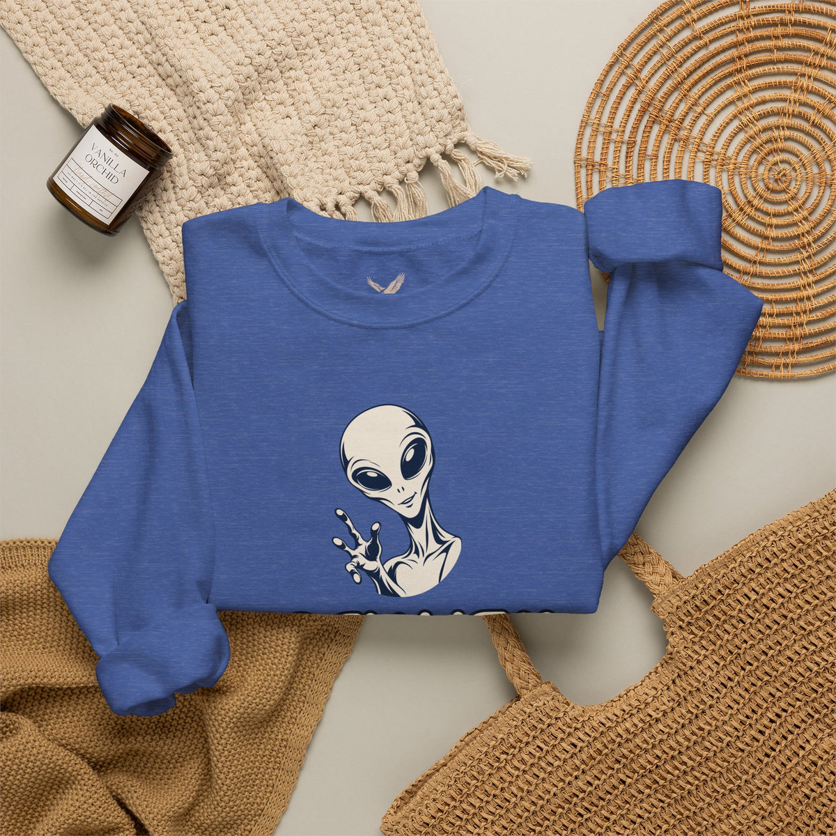 Friendly Alien - Crewneck Sweatshirt - Unisex