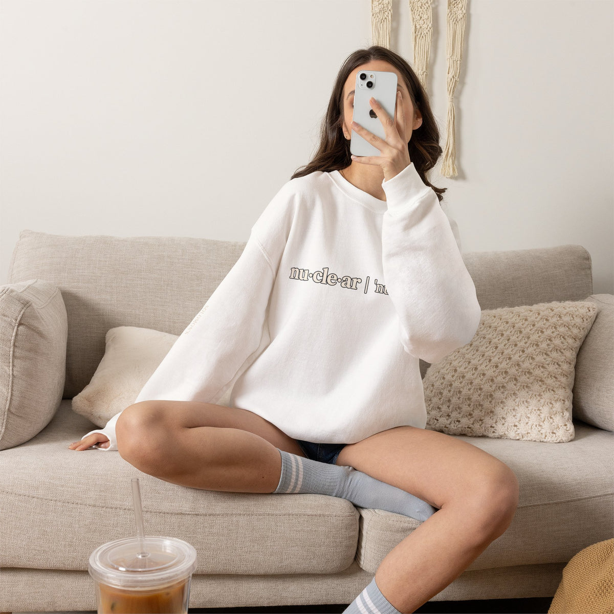 nu-cle-ar - Crewneck Sweatshirt - Unisex