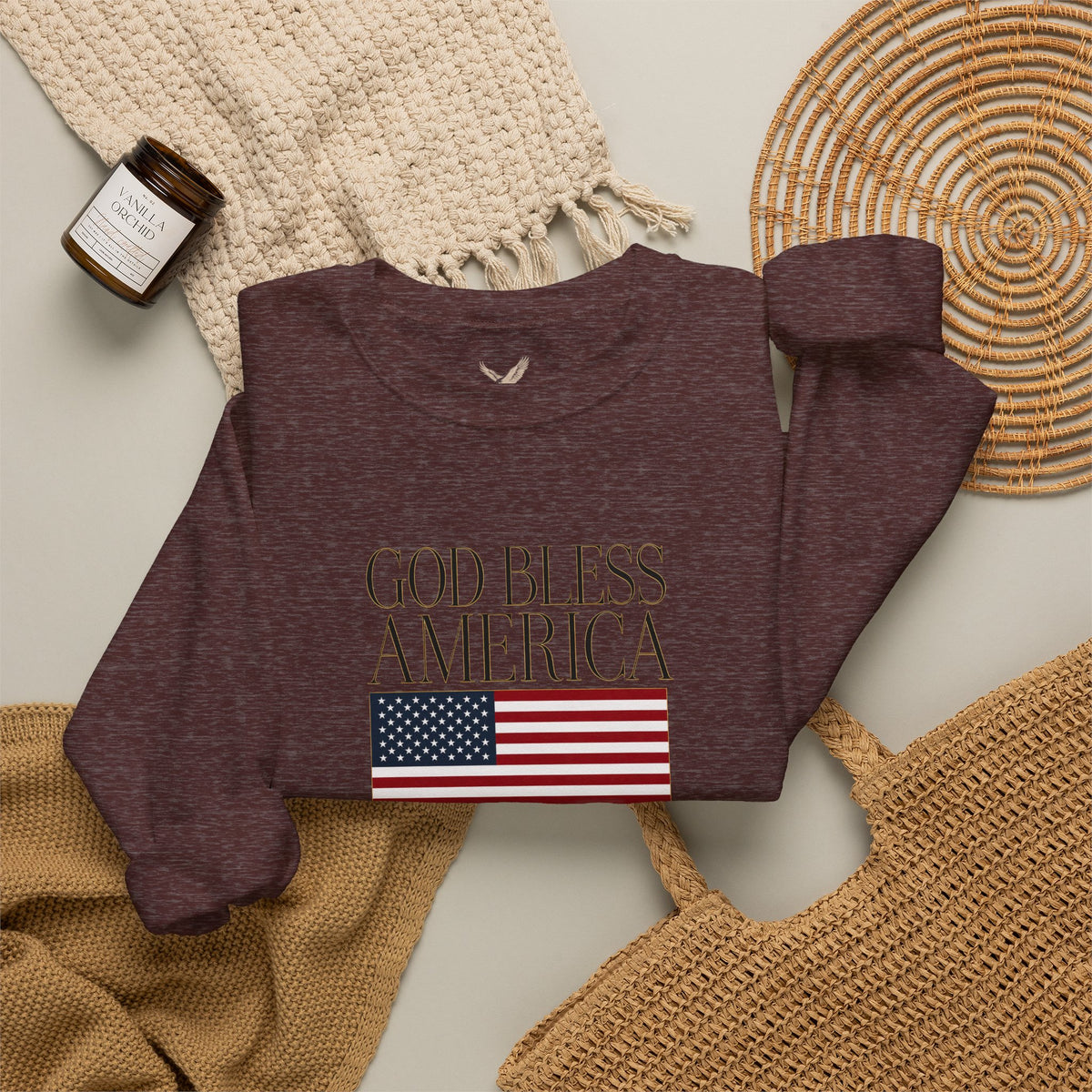 God Bless America Crewneck Sweatshirt - Unisex