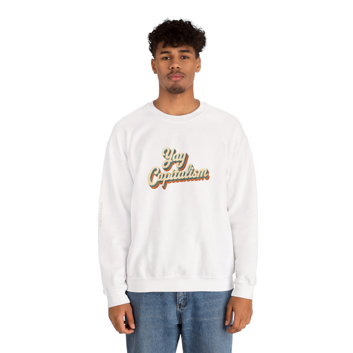 Yay Capitalism Retro - Crewneck Sweatshirt - Unisex