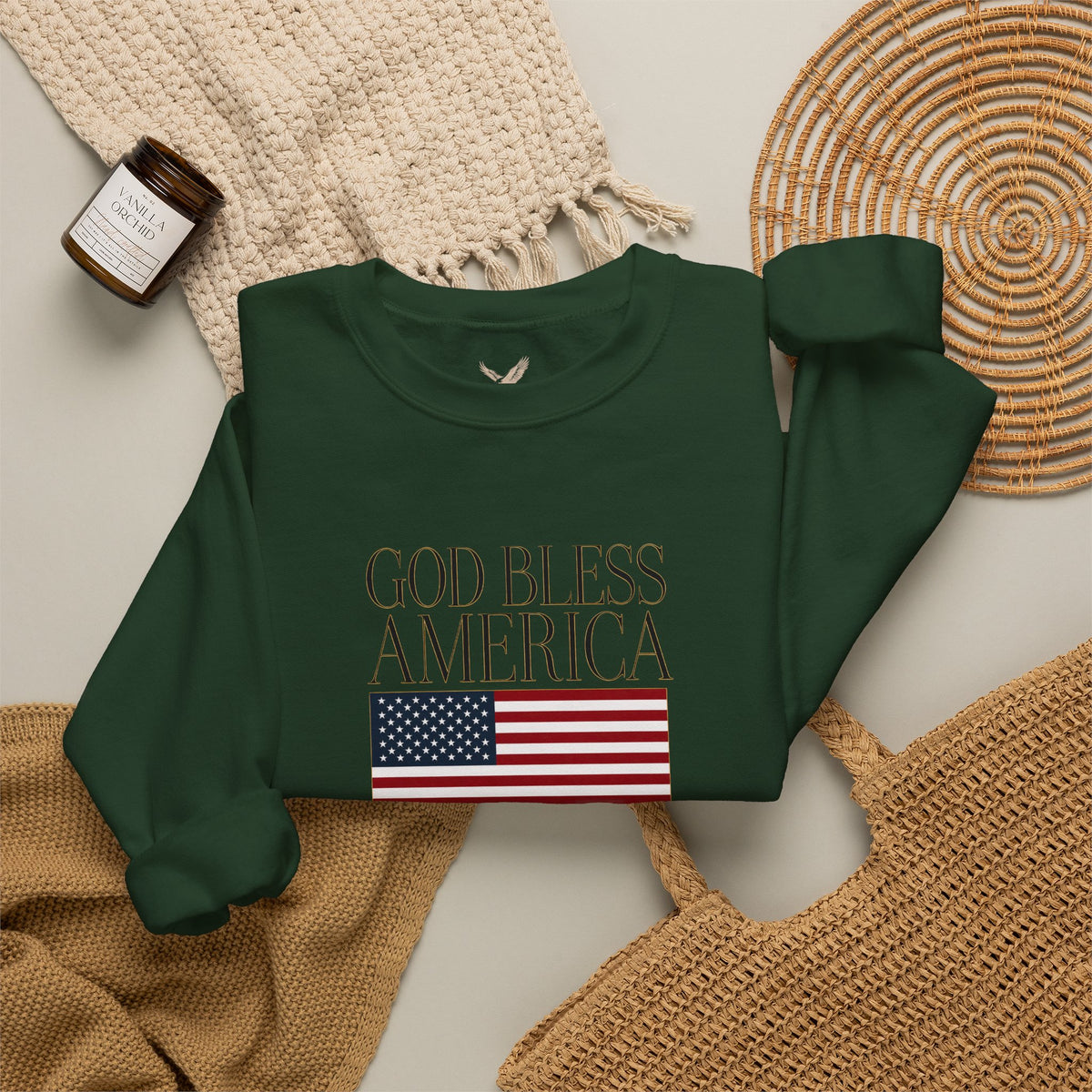 God Bless America Crewneck Sweatshirt - Unisex