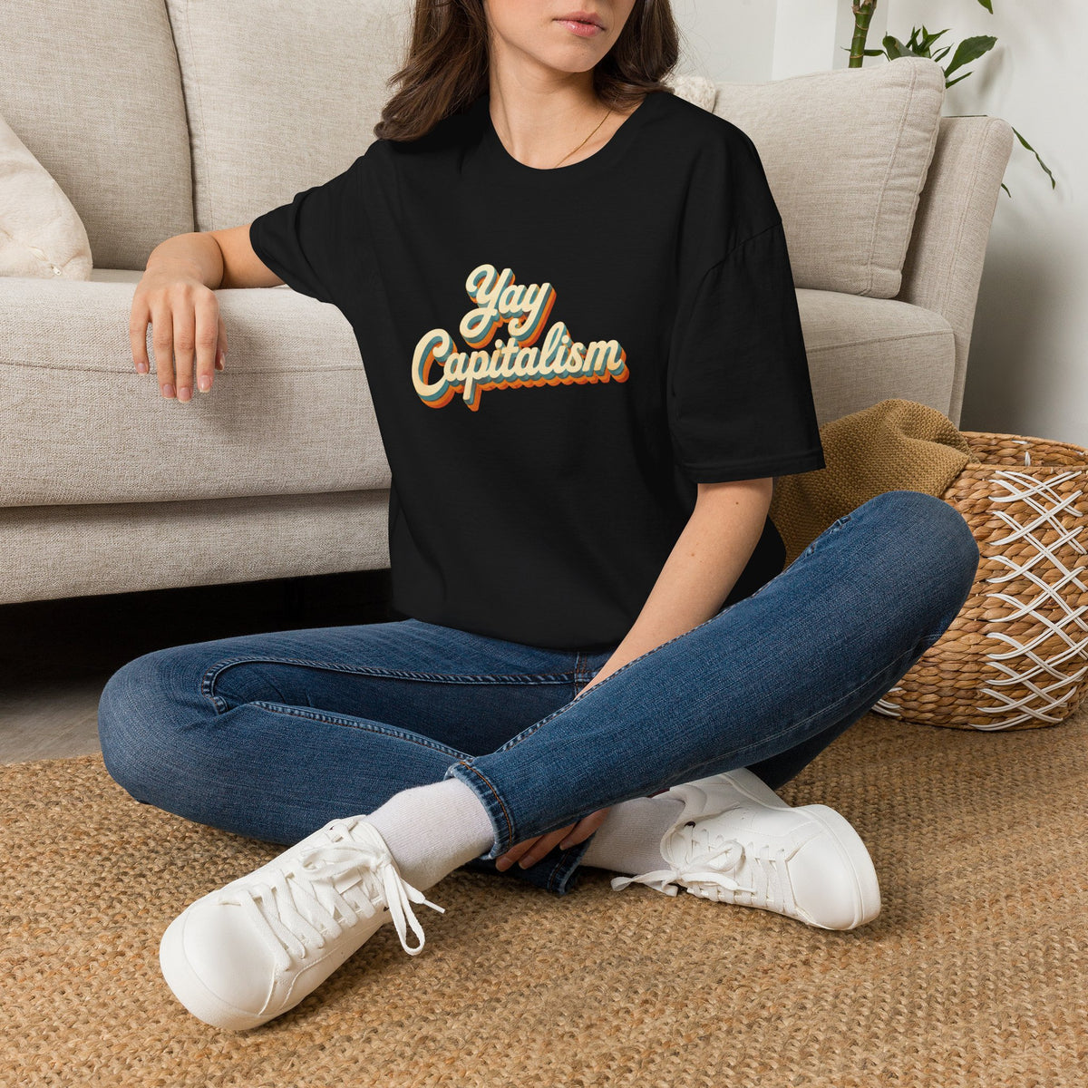 Yay Capitalism Retro - Short Sleeve T-Shirt - Unisex