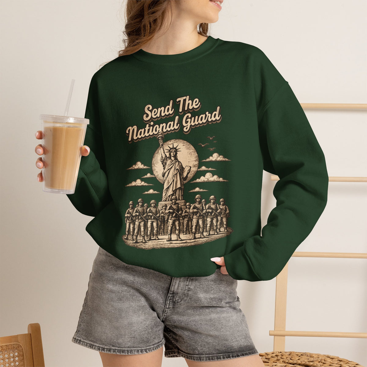 Send the National Guard - Crewneck Sweatshirt - Unisex