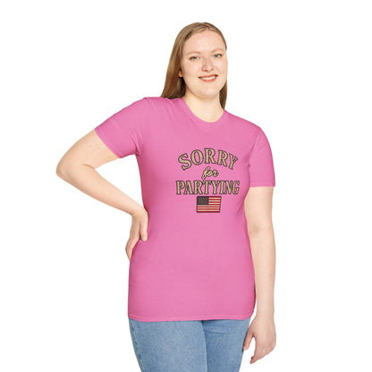 Sorry for Partying - Short Sleeve T-Shirt - Unisex
