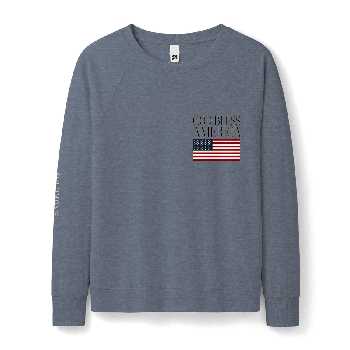 God Bless America (Sm) - French Terry Sweatshirt - Women's