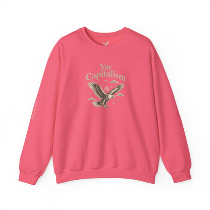 Yay Capitalism Eagle - Crewneck Sweatshirt - Unisex