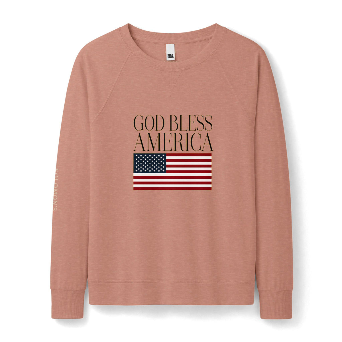 God Bless America (Lg) - French Terry Sweatshirt - Women's