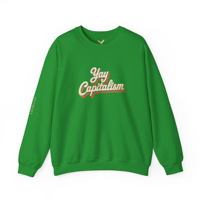 Yay Capitalism Retro - Crewneck Sweatshirt - Unisex