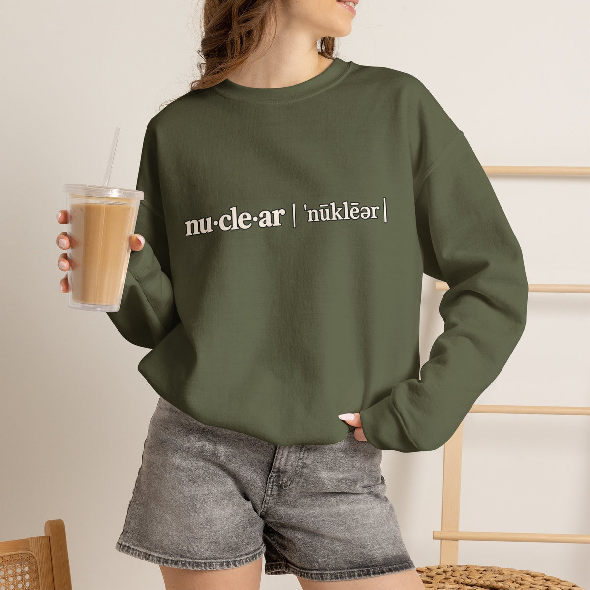 nu-cle-ar - Crewneck Sweatshirt - Unisex