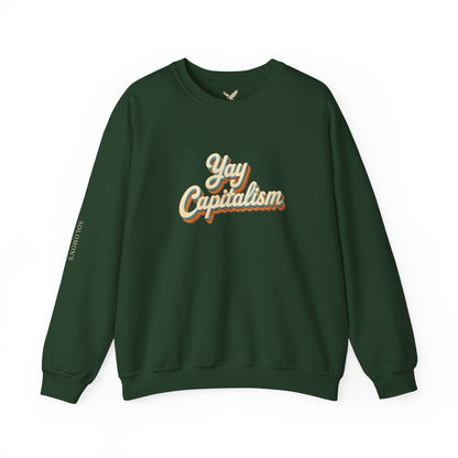 Yay Capitalism Retro - Crewneck Sweatshirt - Unisex