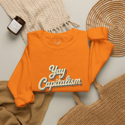 Yay Capitalism Retro - Crewneck Sweatshirt - Unisex