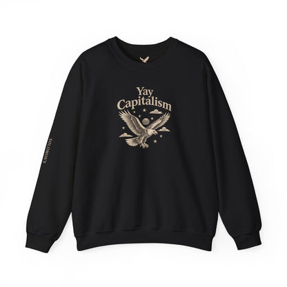Yay Capitalism Eagle - Crewneck Sweatshirt - Unisex