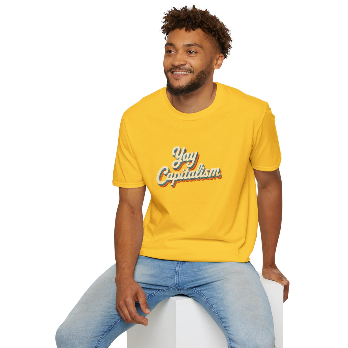 Yay Capitalism Retro - Short Sleeve T-Shirt - Unisex
