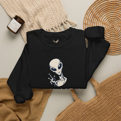 Friendly Alien - Crewneck Sweatshirt - Unisex