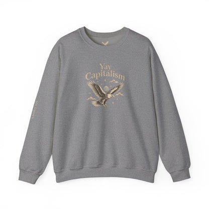 Yay Capitalism Eagle - Crewneck Sweatshirt - Unisex