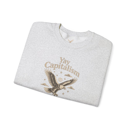 Yay Capitalism Eagle - Crewneck Sweatshirt - Unisex