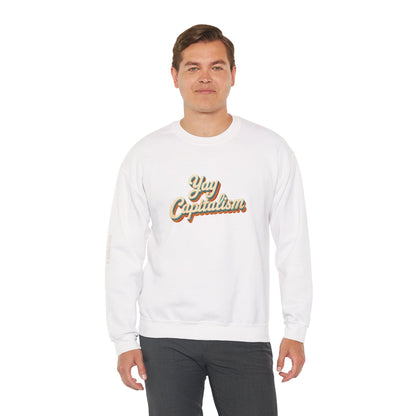 Yay Capitalism Retro - Crewneck Sweatshirt - Unisex