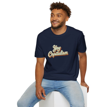 Yay Capitalism Retro - Short Sleeve T-Shirt - Unisex