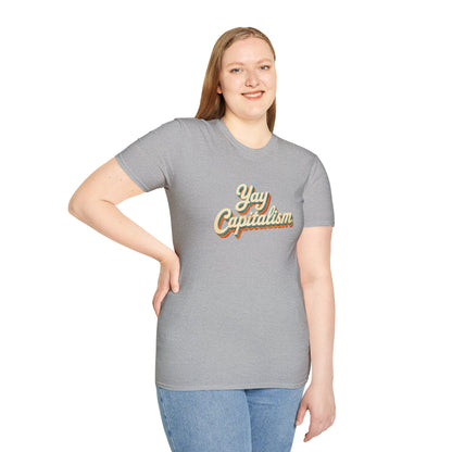 Yay Capitalism Retro - Short Sleeve T-Shirt - Unisex