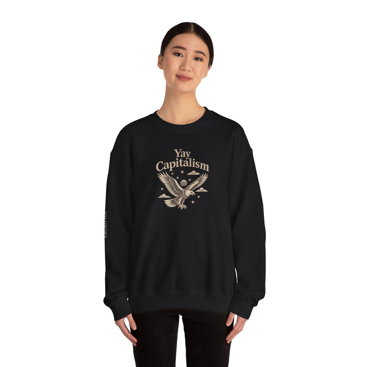 Yay Capitalism Eagle - Crewneck Sweatshirt - Unisex