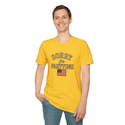 Sorry for Partying - Short Sleeve T-Shirt - Unisex