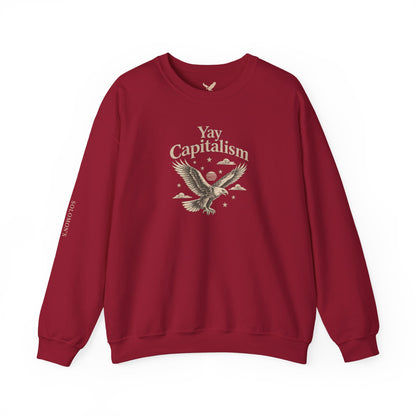 Yay Capitalism Eagle - Crewneck Sweatshirt - Unisex