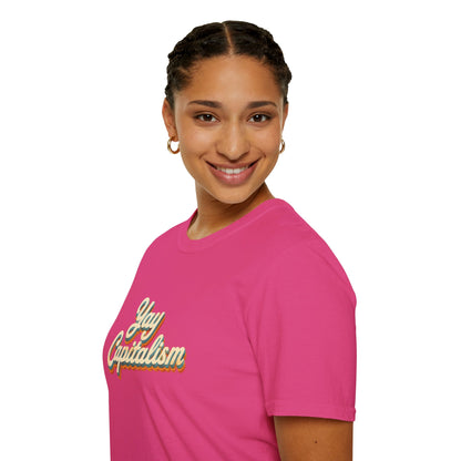 Yay Capitalism Retro - Short Sleeve T-Shirt - Unisex