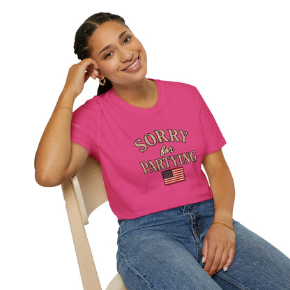 Sorry for Partying - Short Sleeve T-Shirt - Unisex