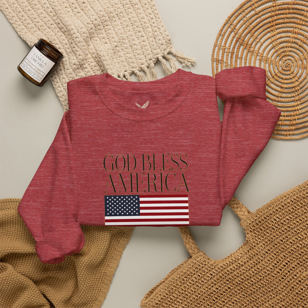 God Bless America Crewneck Sweatshirt - Unisex