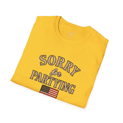 Sorry for Partying - Short Sleeve T-Shirt - Unisex