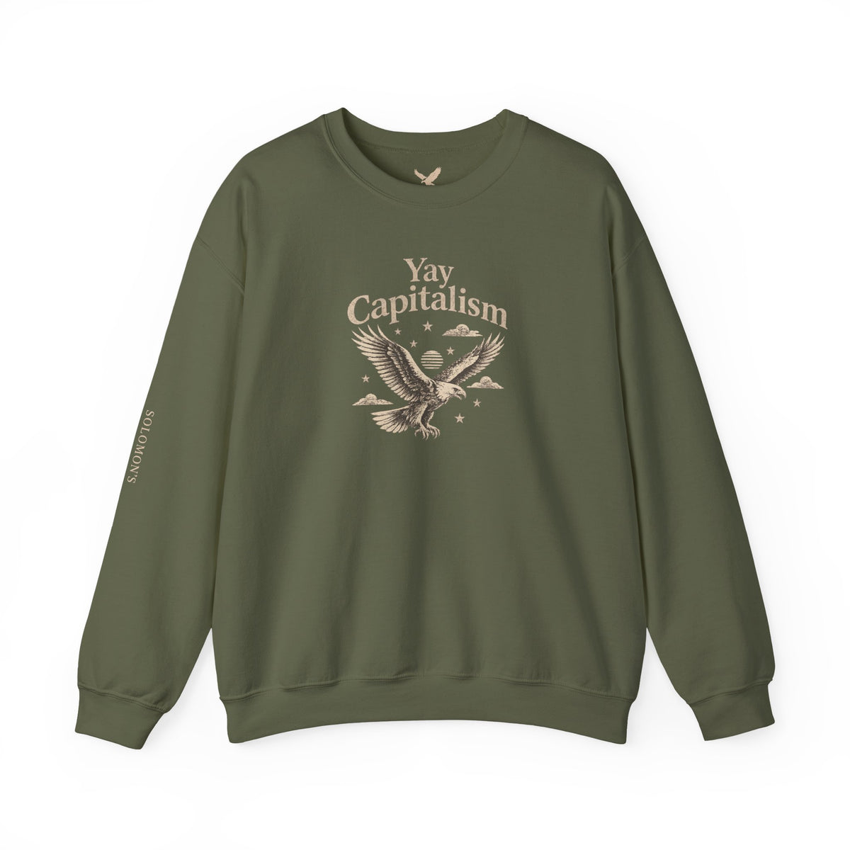 Yay Capitalism Eagle - Crewneck Sweatshirt - Unisex