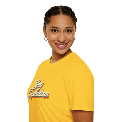 Yay Capitalism Retro - Short Sleeve T-Shirt - Unisex